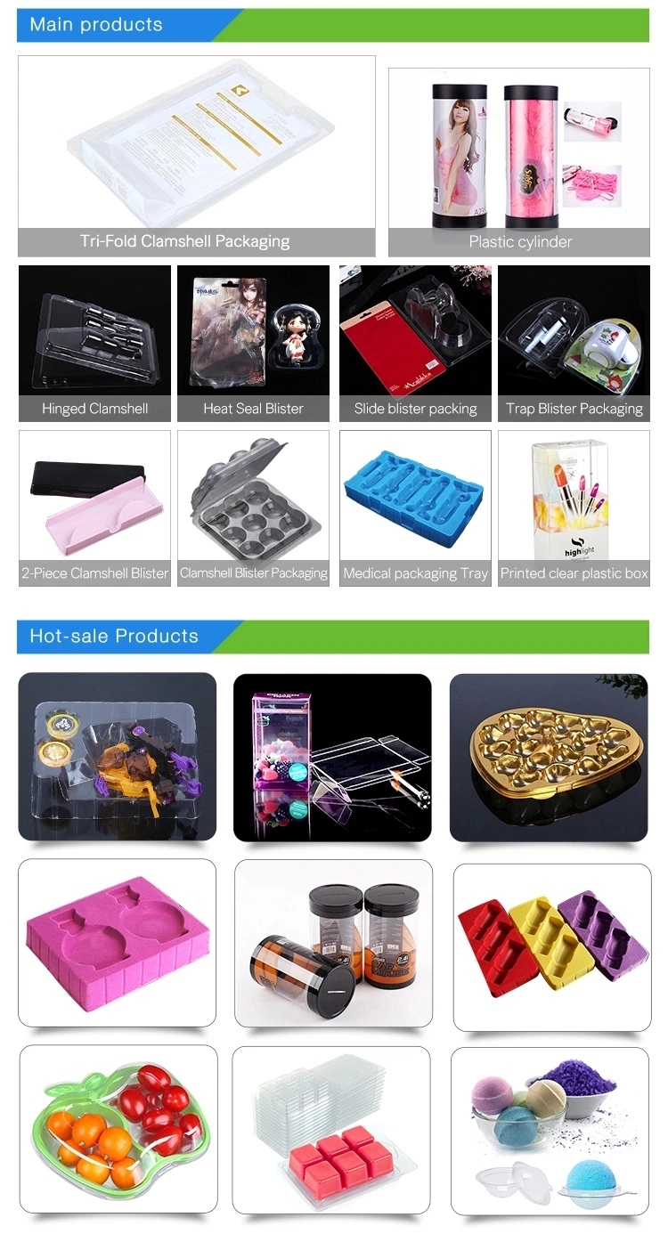 Custom Blisters Plastic Products Packaging for Toy Packaging Tray (Vacuum Forming)