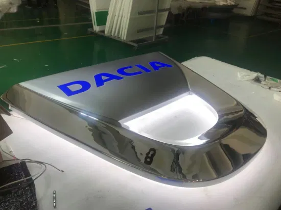 Insegna con logo per auto con luce a LED in acrilico dal design personalizzato